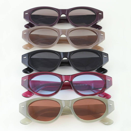 Modern Diamond Round Sunglasses