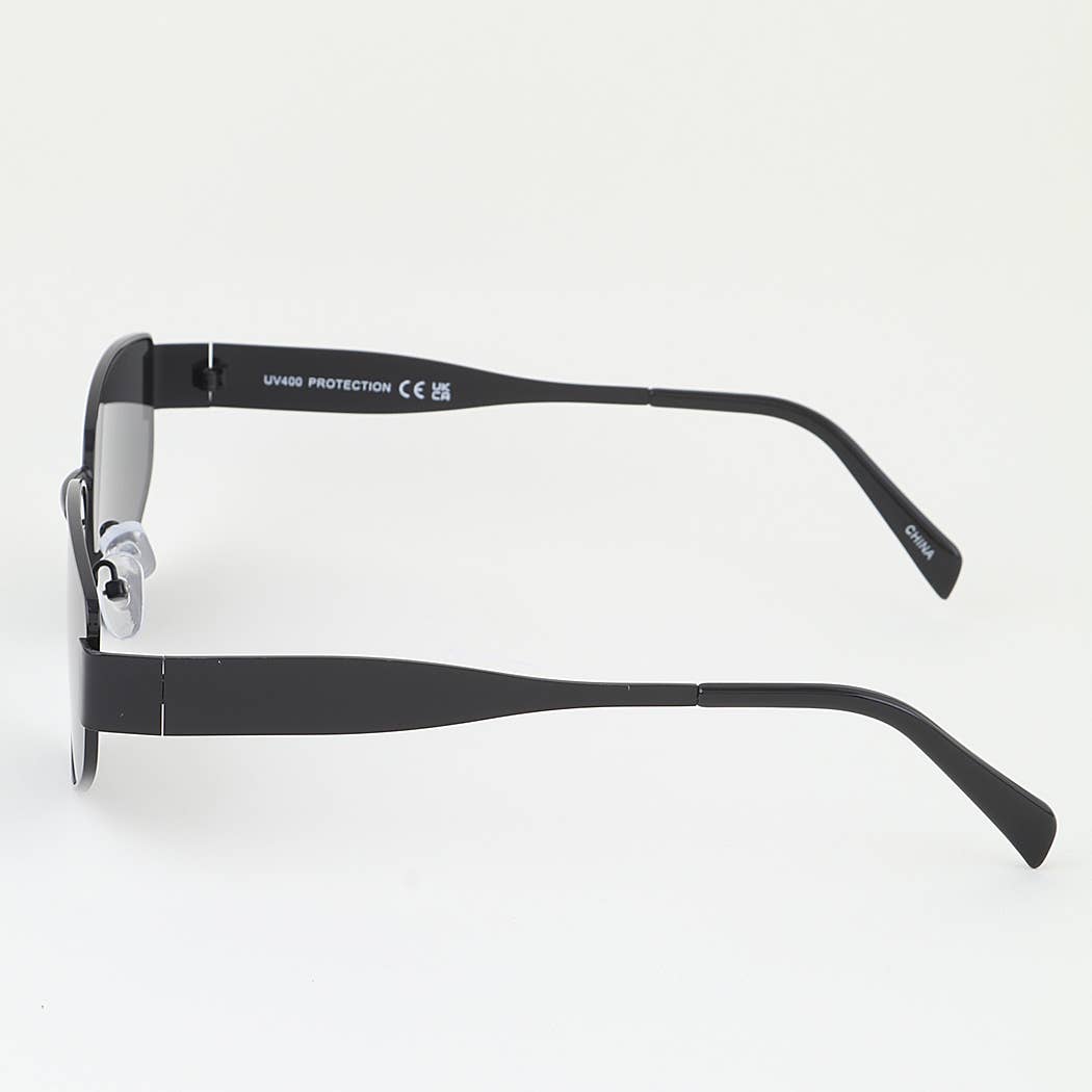 Wide Taper Modern Tinted Sunglasses