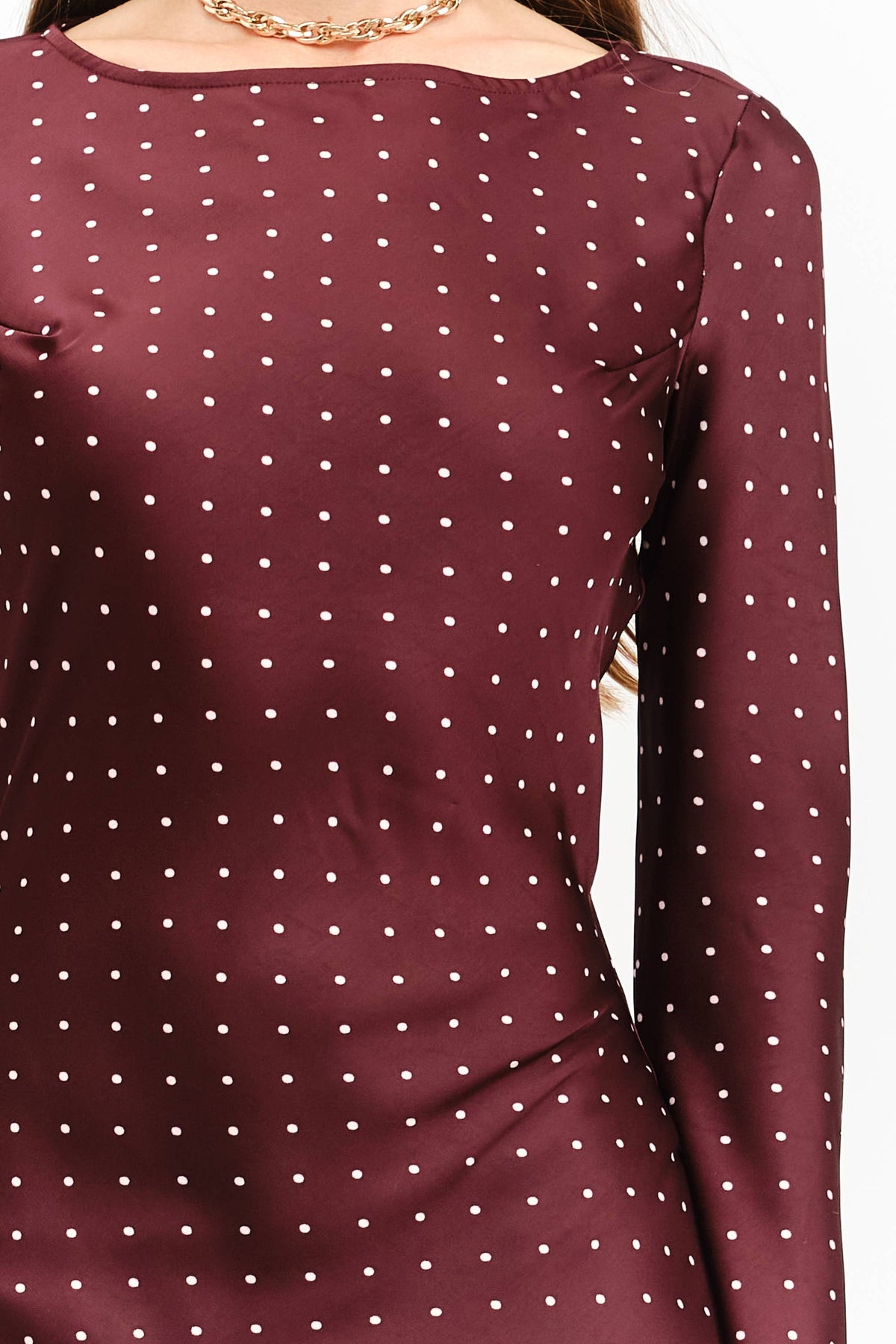 Jesse Long Sleeve Polka Dot Dress