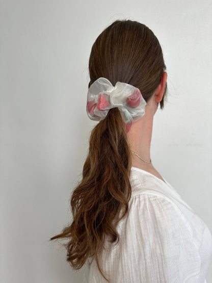 Room Shop Mini Sheer Rose Stuffed Scrunchie