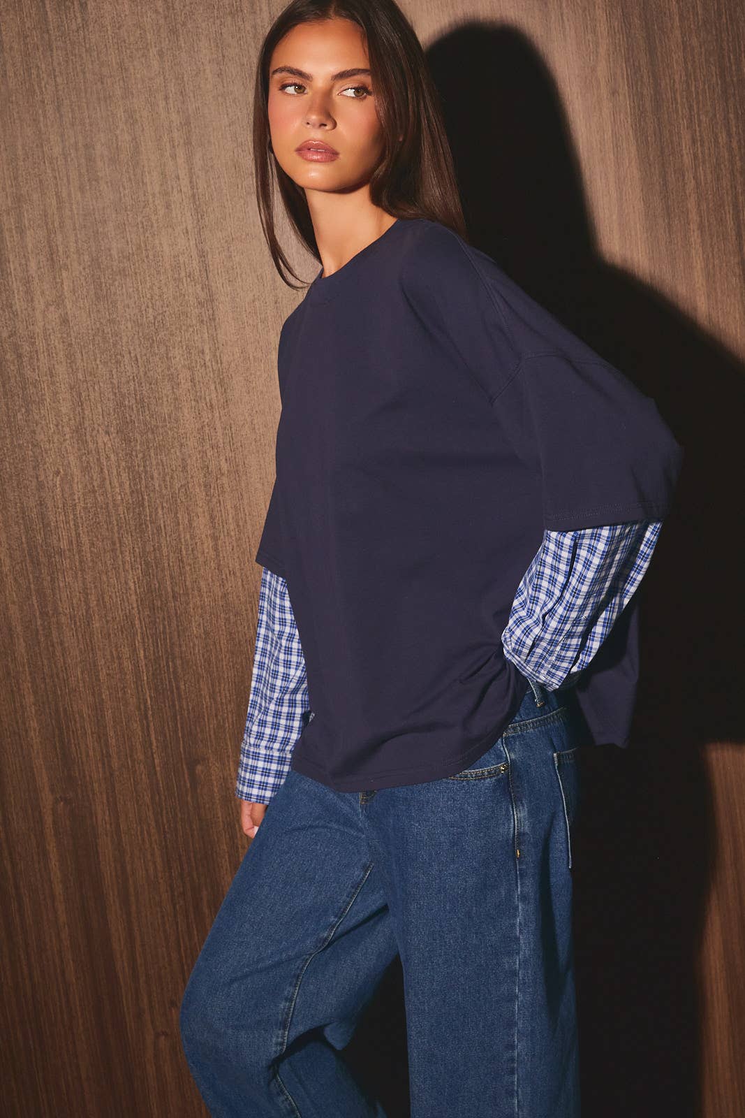 Julissa Contrast Long Sleeve T-Shirt