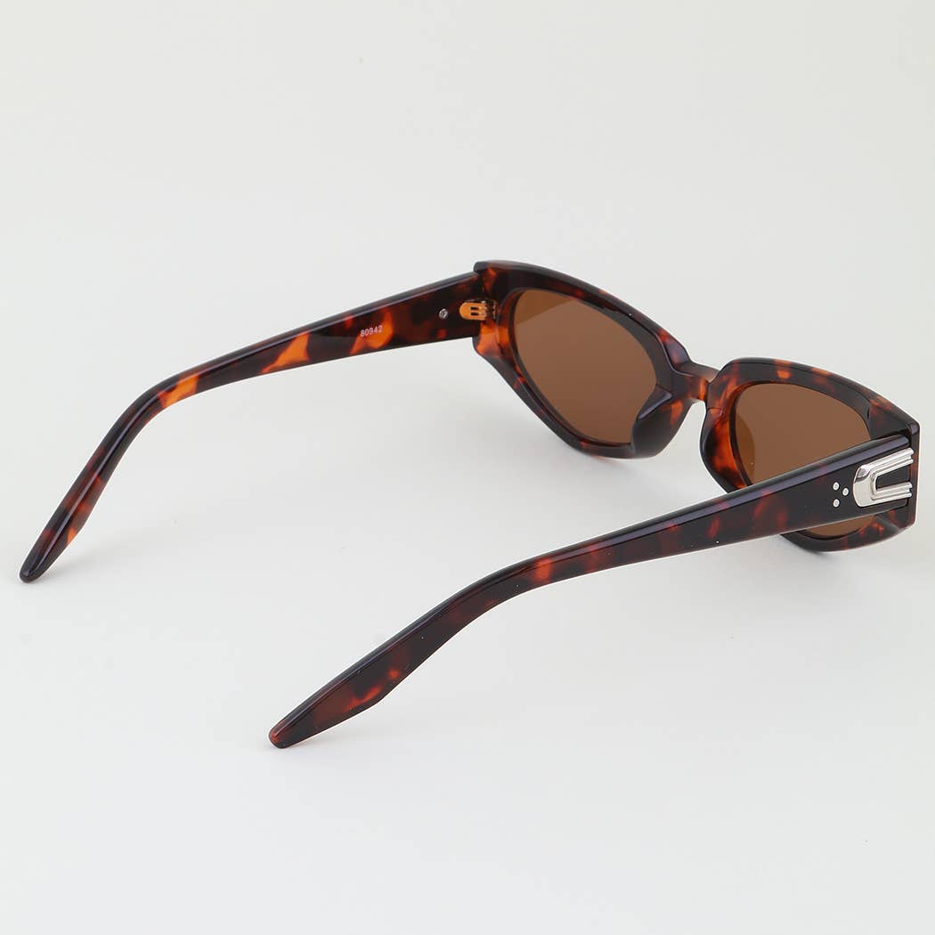 Triple Bolted Cateye Sunglasses