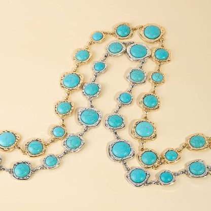 Turquoise Stones Chain Belt