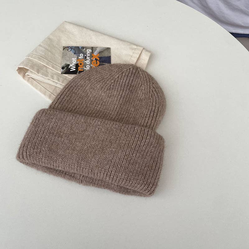 Knit Rabbit Hair Blend Beanie
