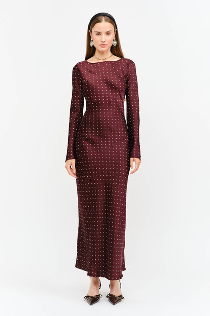 Jesse Long Sleeve Polka Dot Dress
