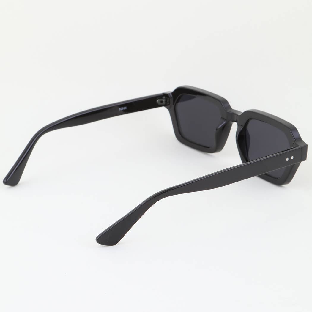 Tinted Geometric Cut Sunglasses