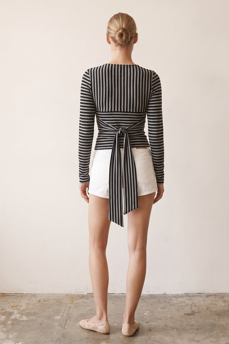 Joy Striped Long Sleeve Top