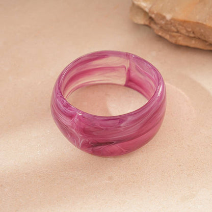 Wave Acrylic Bangle Bracelet