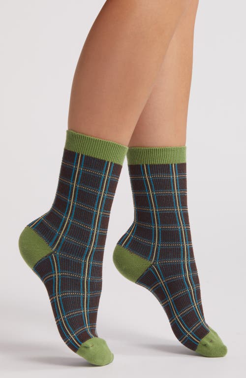 Casa Clara Plaid Quarter Socks