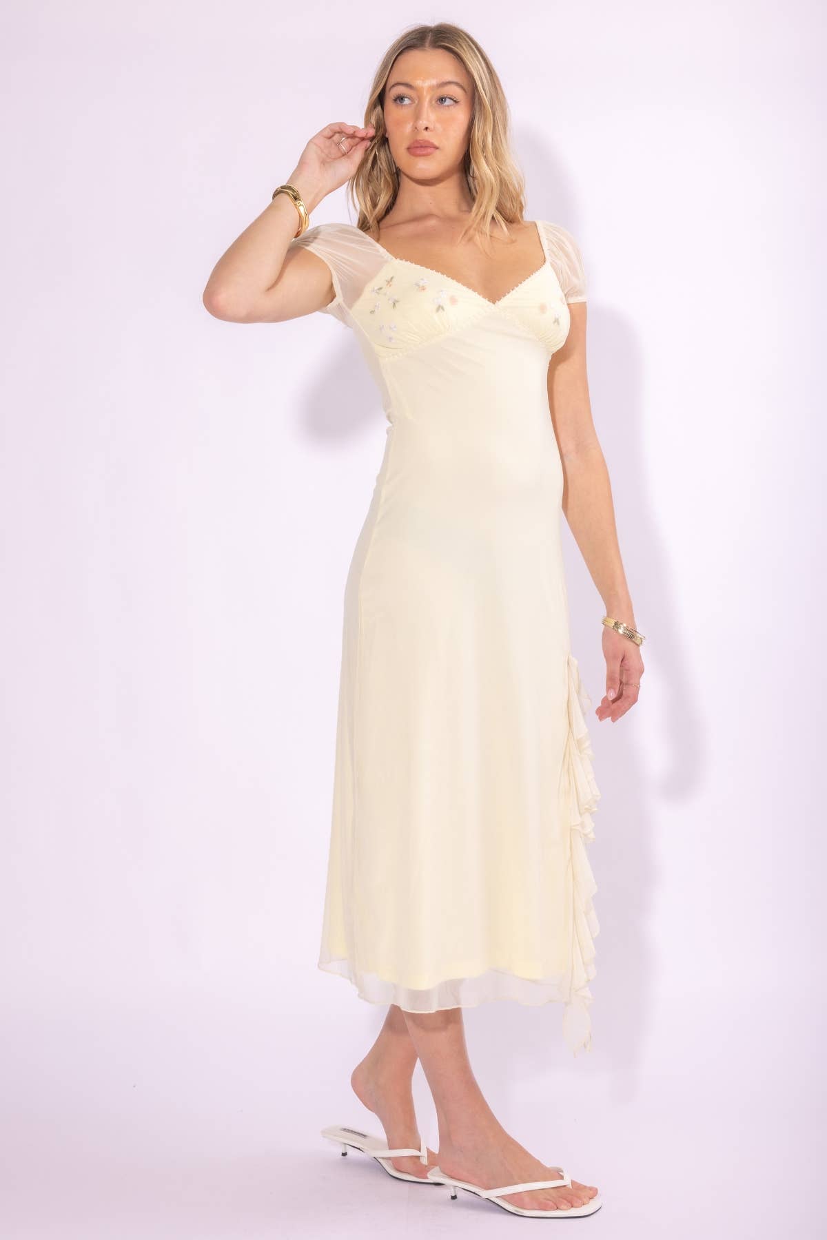 Ivanna Mesh Midi Dress