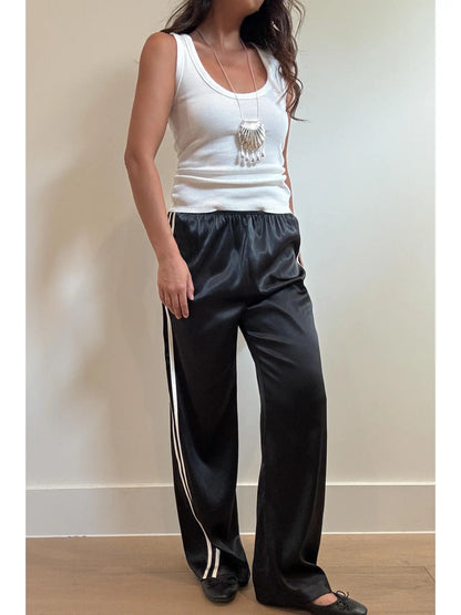 Janet Satin Track Pants