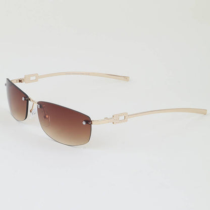 Modern Buckle Gradient Sunglasses