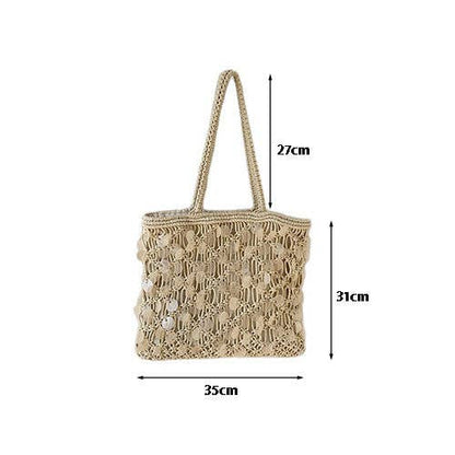 Sequin Crochet Shoulder Bag