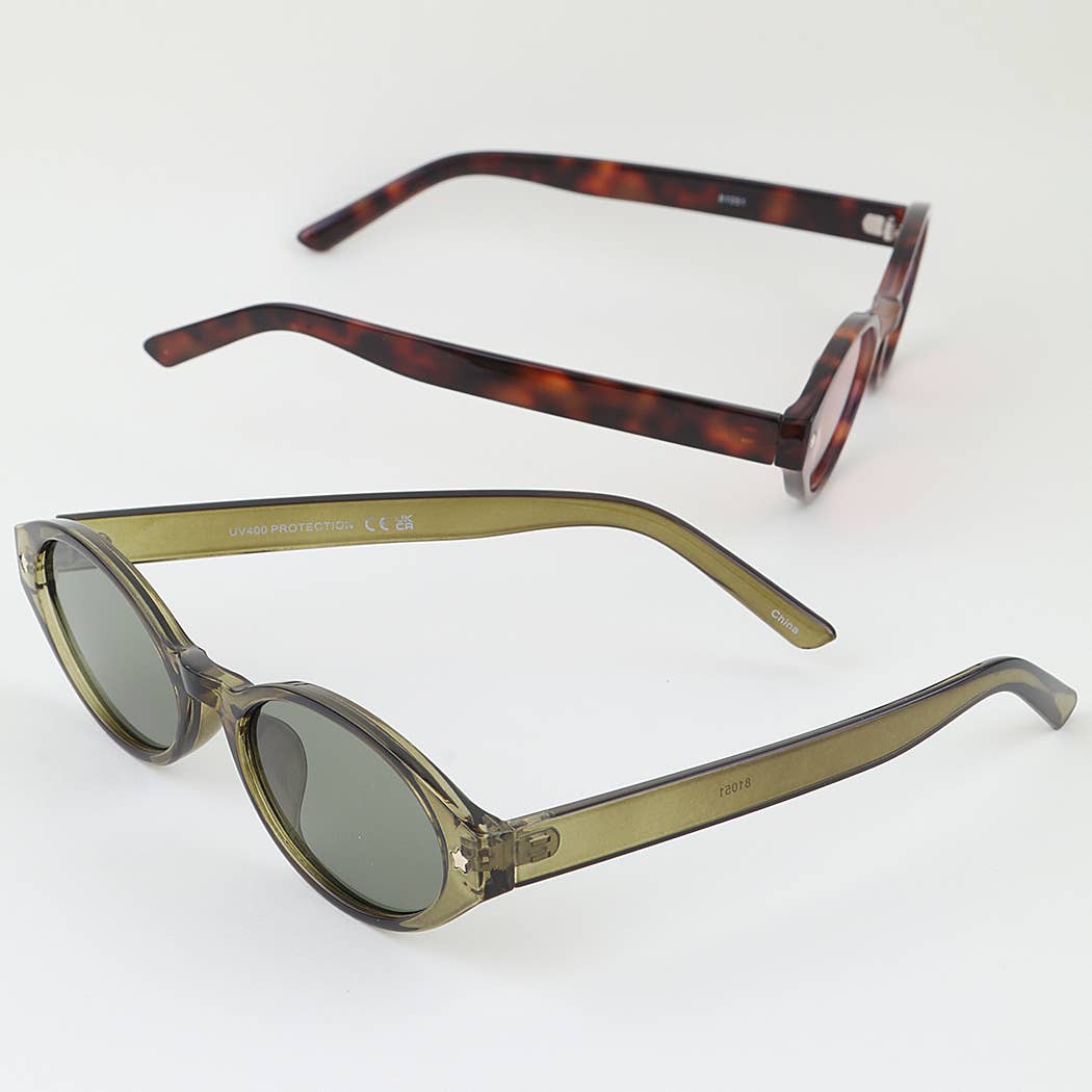 Star Bedazzled Round Sunglasses