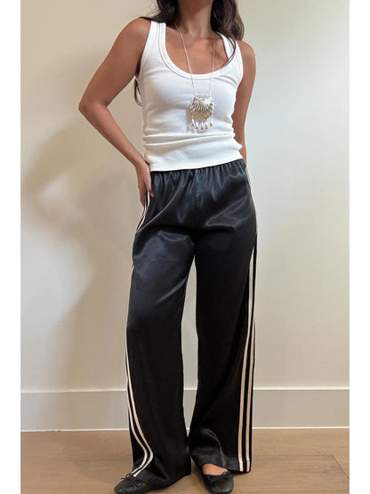 Janet Satin Track Pants