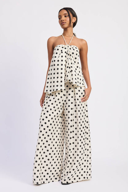 Harper Polka Dot Halter Top