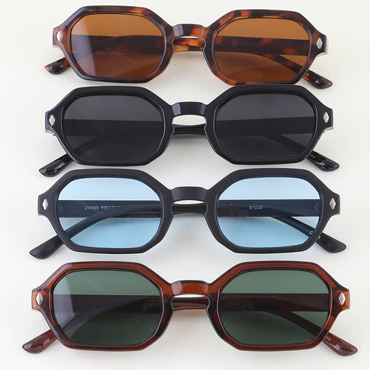 Diamond Cut Block Sunglasses
