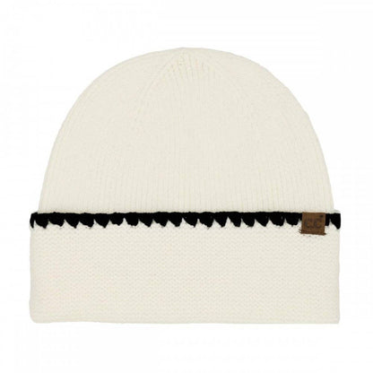 Stitch Cuff Knit Beanie
