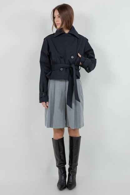 Gatlyn Cropped Trench Coat