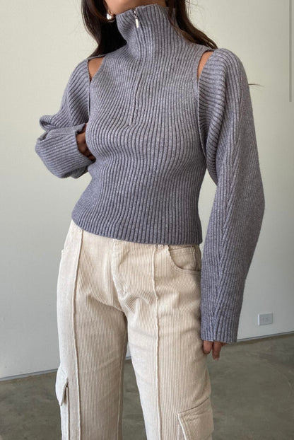 Darian Knit Tank Bolero Set