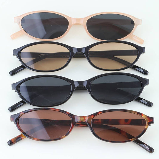 Modern Chic Oval Sunglasses