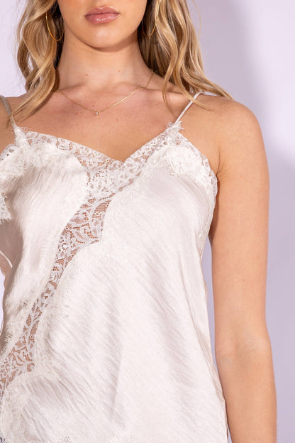 Helena Lace Satin Cami