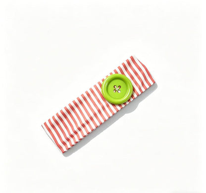 Stripe Button Headband