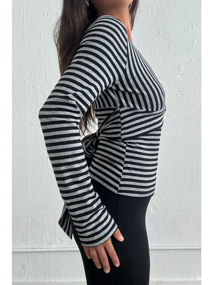 Joy Striped Long Sleeve Top