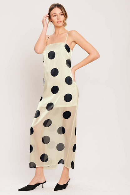 Hunter Polka Dot Midi Dress