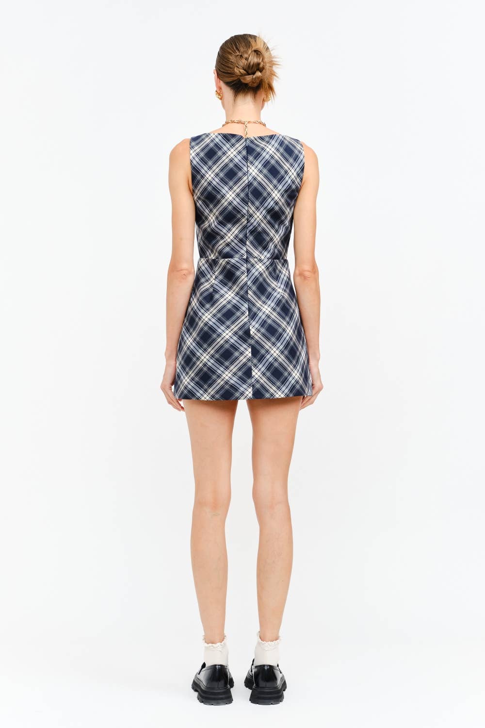 Kassandra Plaid Mini Dress