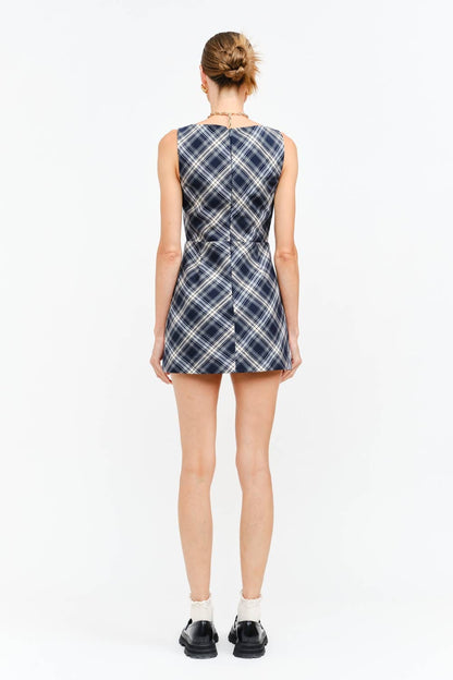 Kassandra Plaid Mini Dress