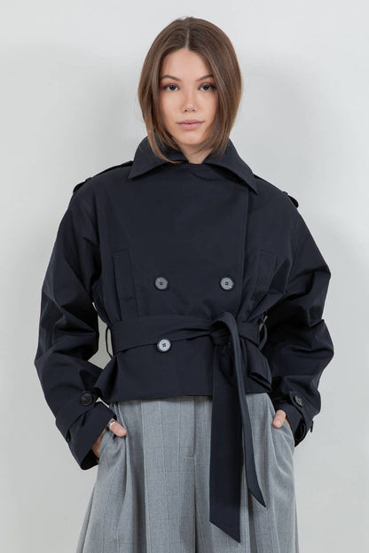 Gatlyn Cropped Trench Coat