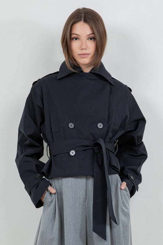 Gatlyn Cropped Trench Coat