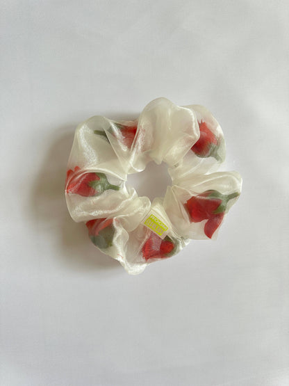 Room Shop Mini Sheer Rose Stuffed Scrunchie