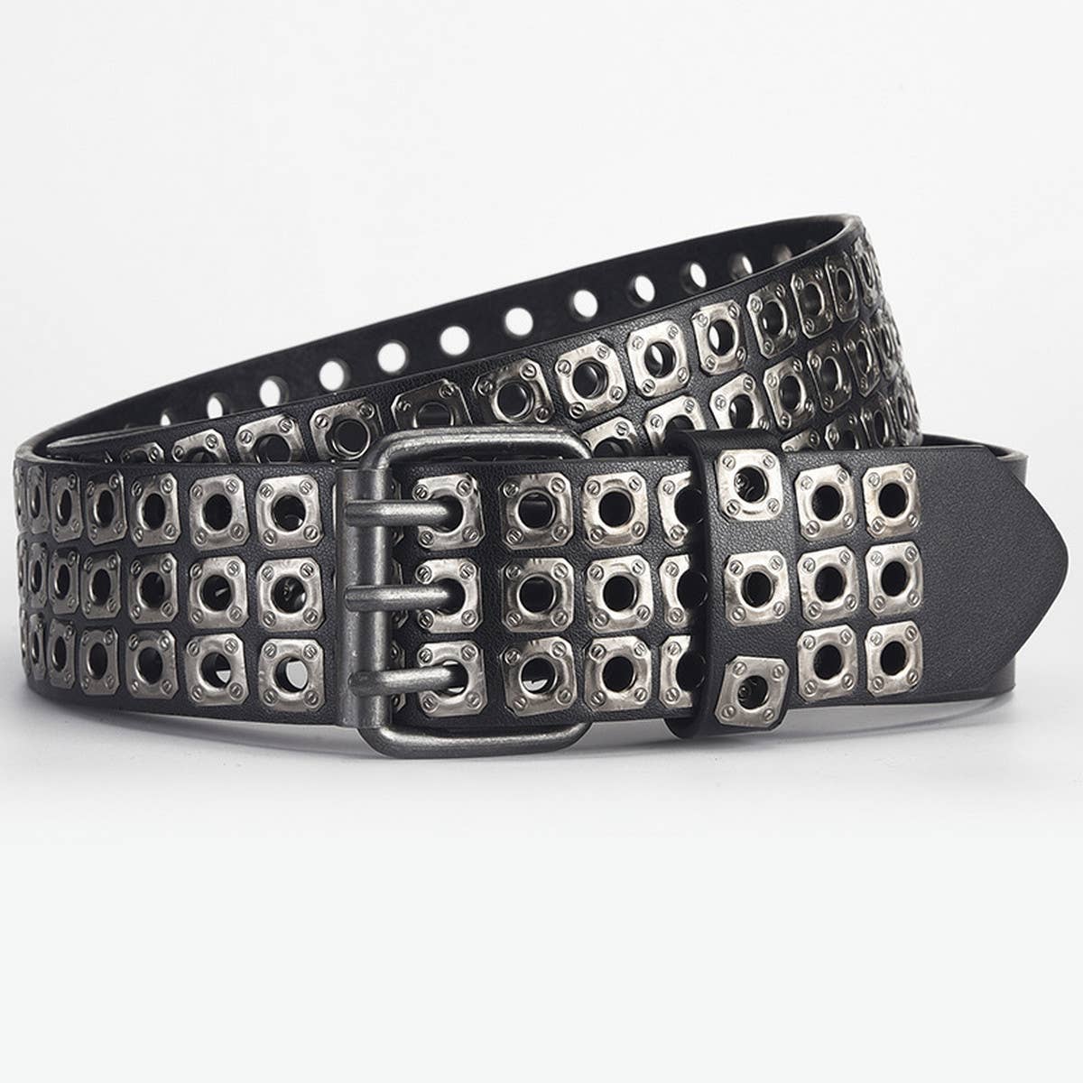 Rivet Eyelet Punk Belt