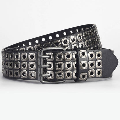 Rivet Eyelet Punk Belt
