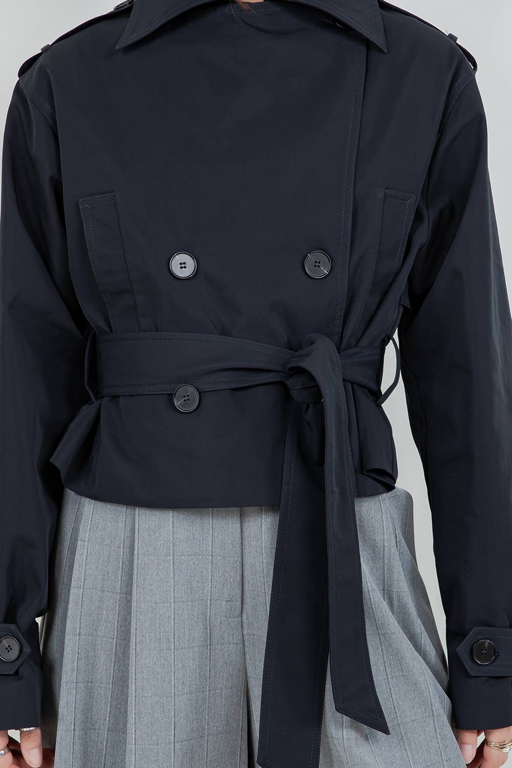 Gatlyn Cropped Trench Coat