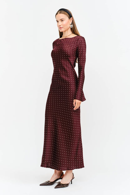 Jesse Long Sleeve Polka Dot Dress