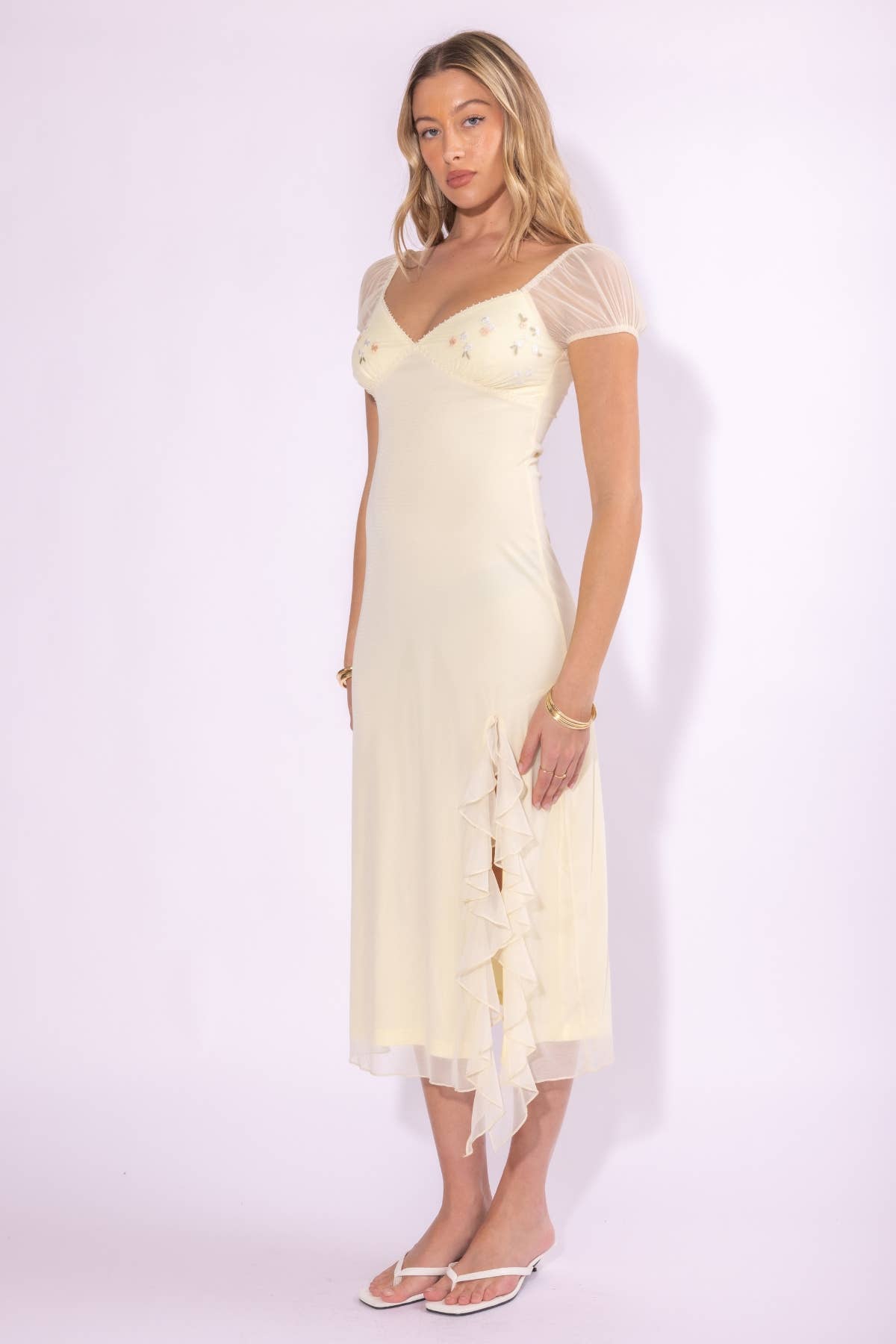 Ivanna Mesh Midi Dress