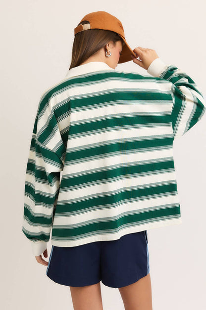 Indiana Long Sleeve Rugby Top