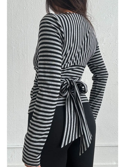Joy Striped Long Sleeve Top
