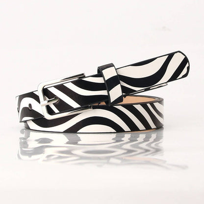 Zebra Thin Belt