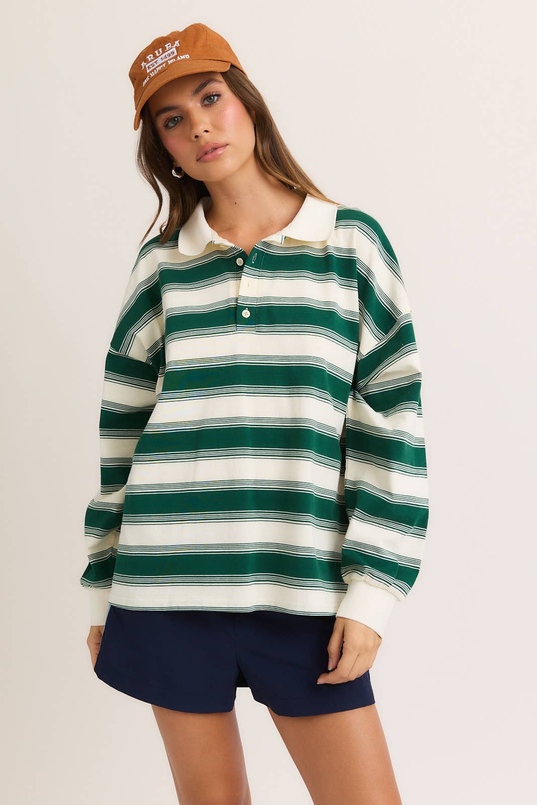 Indiana Long Sleeve Rugby Top