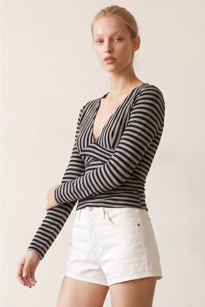 Joy Striped Long Sleeve Top