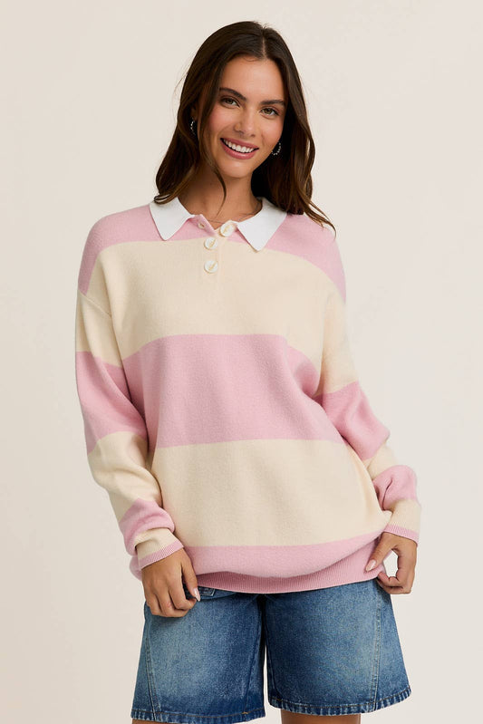 Isa Striped Rugby Sweater