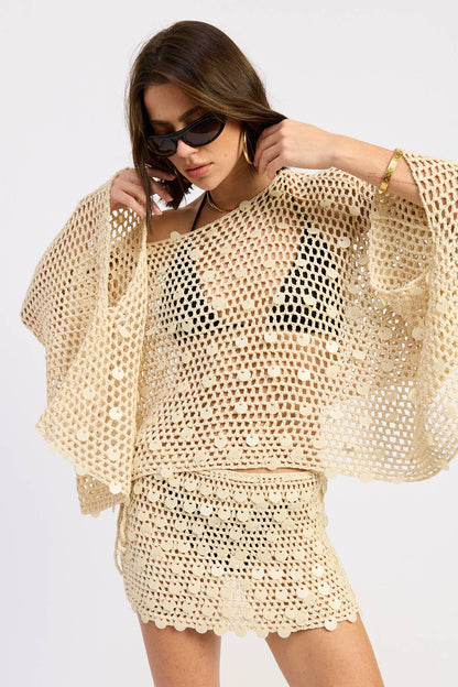 Hayden Crochet Mini Skirt