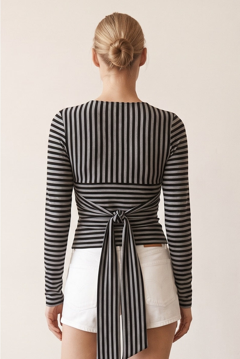 Joy Striped Long Sleeve Top