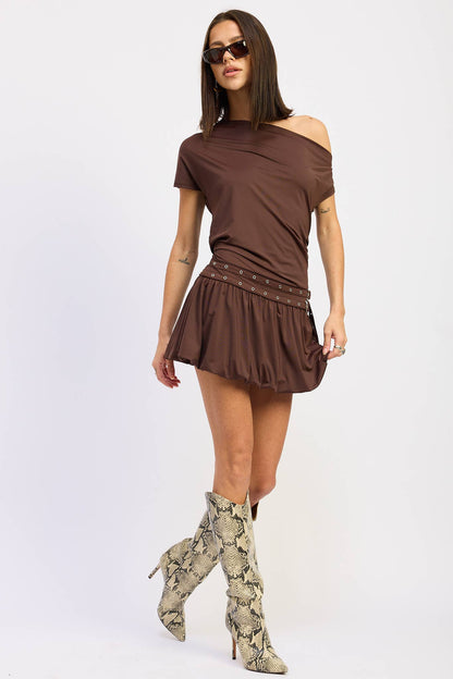 Glorianna Asymmetrical Bubble Dress