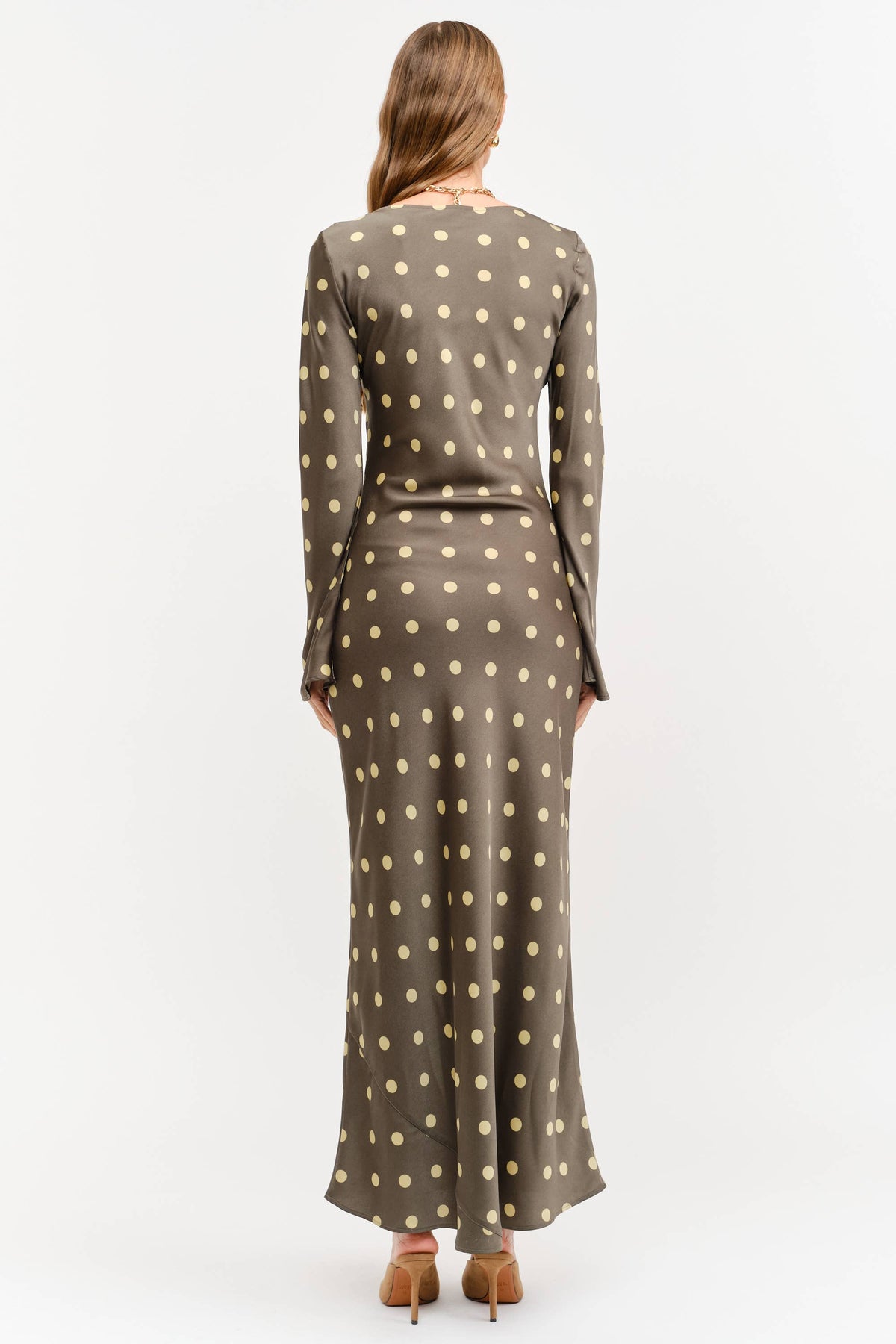 Jesse Long Sleeve Polka Dot Dress