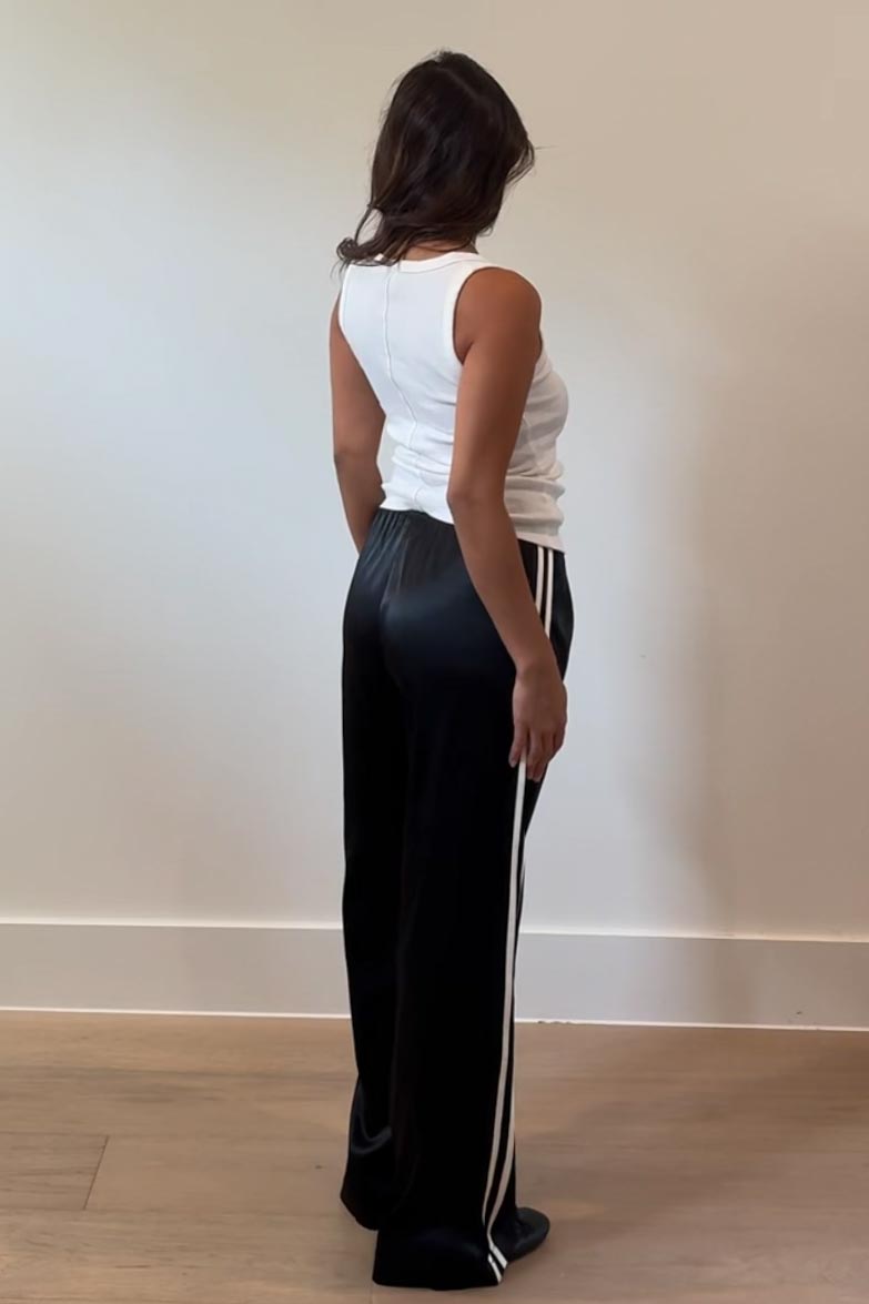 Janet Satin Track Pants